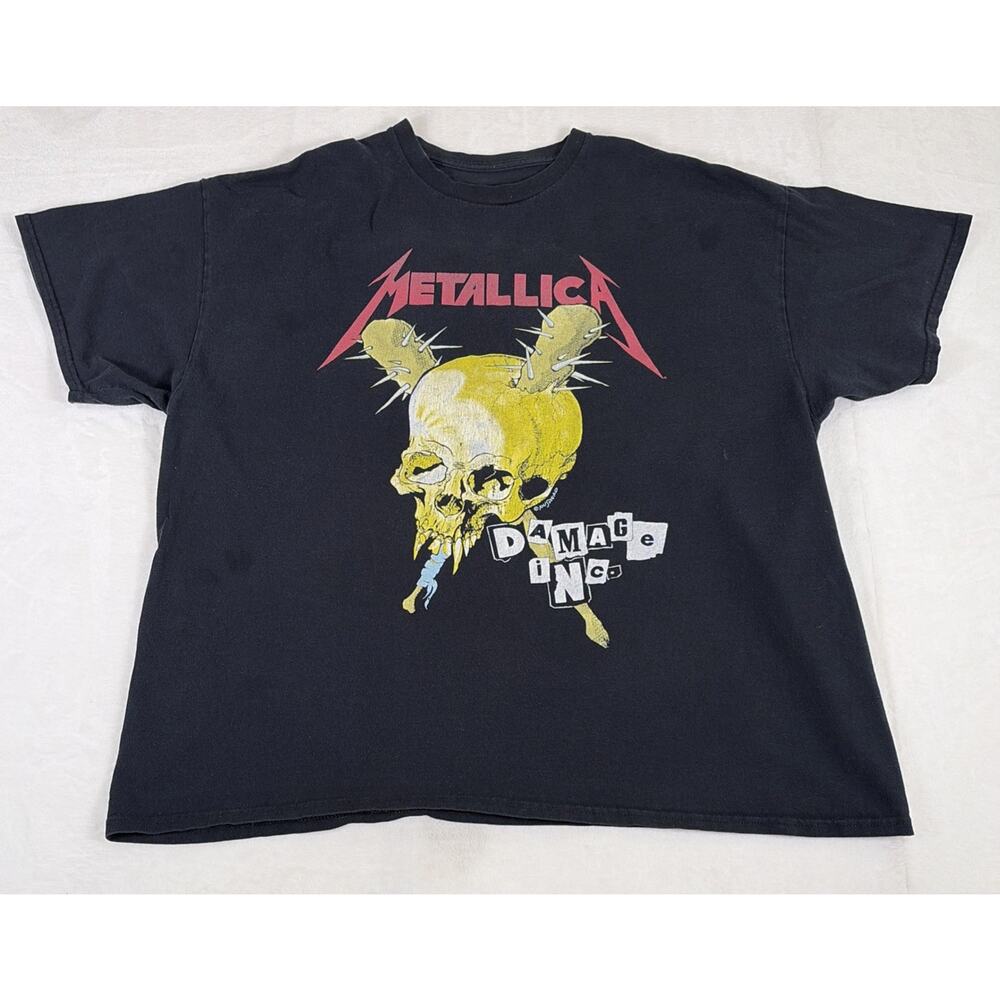 Metallica Damage Inc Shirt Mens Black Pushead Band Tour Concert Rock Tee No Sz.